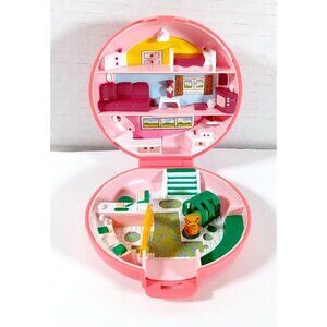 Polly Pocket Button's Animal Hospital 1989 Bluebird Vet Compact & Cat ONLY